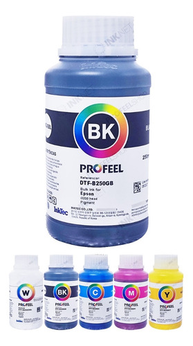 250ml Tinta Dtf Inktec Original Ep I3200 I1600 I800 Dx4 Dx5
