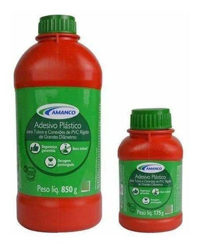 Adesivo Cola Pvc Extra Forte Frasco 850 Gr. Amanco