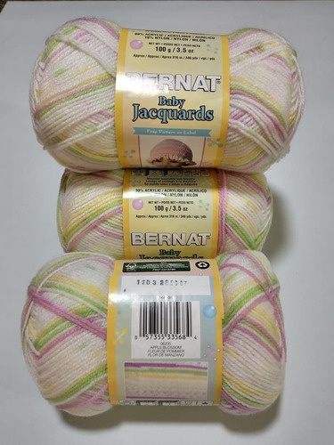 Hilos Bernat Baby Jacquards Florals 100grs 316 Mts Aprox.