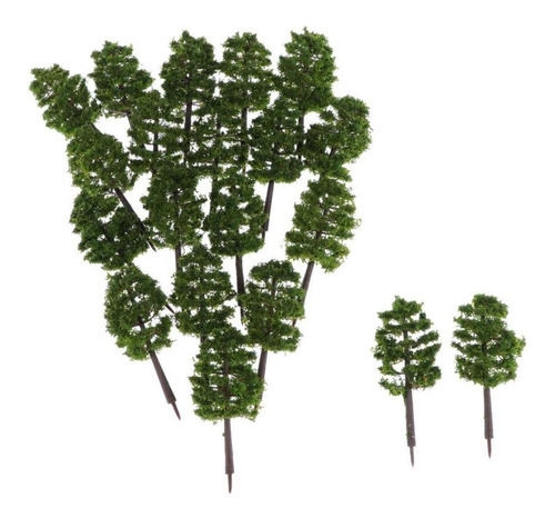20pcs Model Tree Architecture Train Railway Wargame Diorama