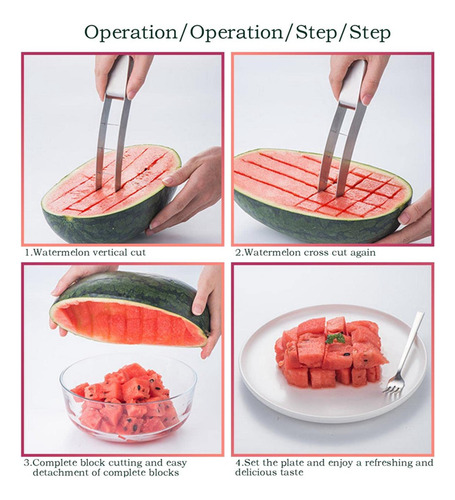 Wtermelon Cutter Slicer Cut Watermelon Into-cubes Knife Melo