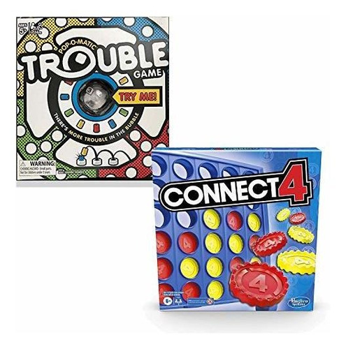 Paquete Classic Connect 4 Y Trouble Game
