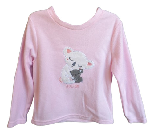 Conjunto Pijama 2 Piezas Polar Buzo + Pantalon Nena 6 Años