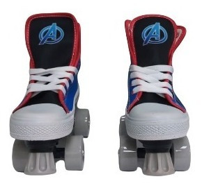 Imagen 2 de 4 de Patines Urbanos 4 Ruedas De Avengers Tipo Zapato Talla 34