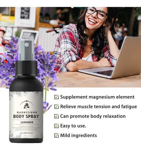 Spray De Magnesio Con Lavanda