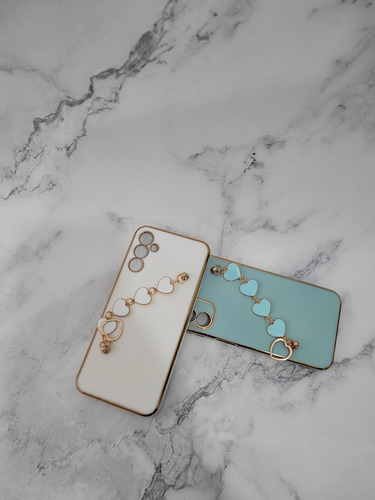 Funda Cadena De Corazon Para Samsung A14 Agua