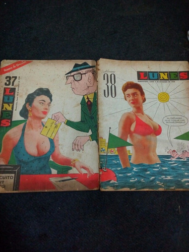 Revistas « Lunes » N° 37 Y  38 Año 1958