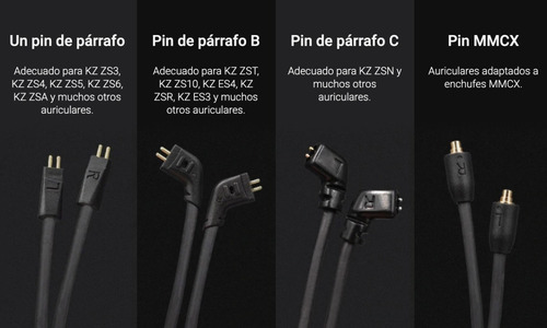 Imagen 4 de 10 de Adaptador Bluetooth Kz Aptx Plus Pin A / B / C / Mmcx - Representante Oficial Kz