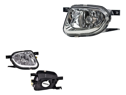 Par Juego Faros Niebla Mercedes Benz Clase E 2002 Depo Sxc