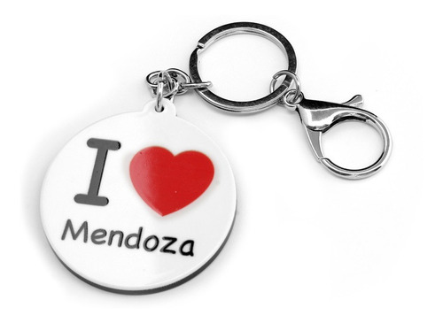 Llaveros Acrilico I Love Mendoza X 12 Unidades