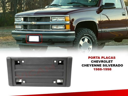 Porta Placa Delantero Chevrolet Cheyenne Silverado 1988-1998