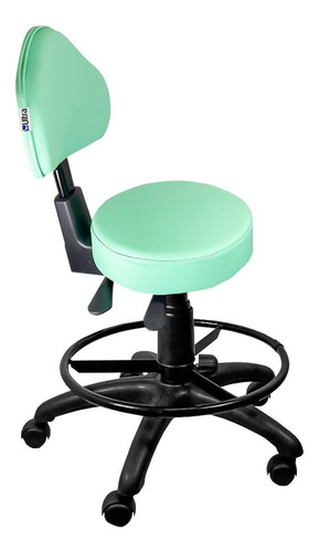Cadeira Mocho Verde Ergonômico Com Aro - Ultra Móveis