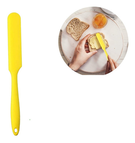Aleissi Espatula Silicon Reposteria Y Cocina Miserable Color Amarillo