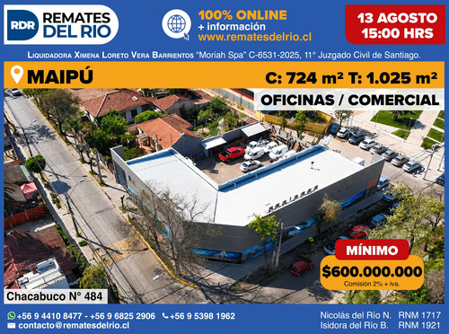 Maipu - Gran Edificio 2 Pisos Oficinas/ Comercial