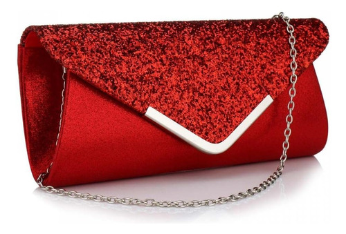 Bolso Fiesta Noche Clutch Dama Cartera Cocktail Dorada