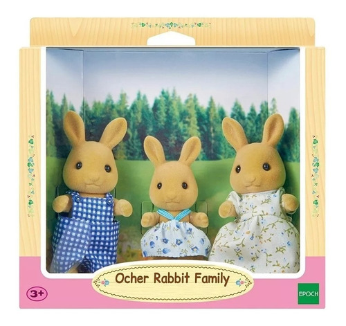 Sylvanian Families Familia De Conejos Ocre 5129 Original