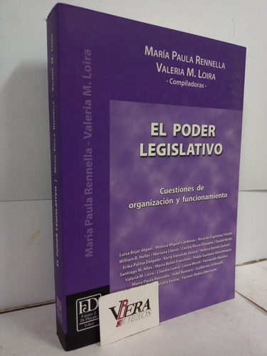 El Poder Legislativo Cuestiones De Organización - Rennella 