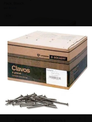 Clavo Vicson 2-1/2 X 12 Para Madera Caja 24.5kg