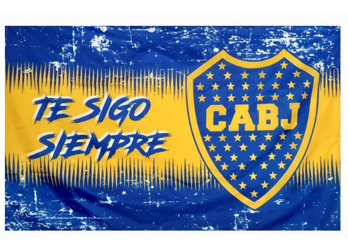 Bandera Te Sigo Siempre  Atletico Boca Juniors Licen Oficial