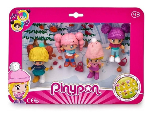 Pinypon - Set 4 Figuras Nieve  - Art N° 700015771