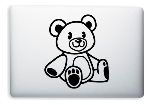 Calcomanía Sticker Vinil Osito Tierno Teddy Para Laptop