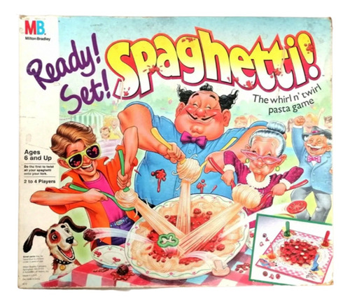 Juego De Mesa Ready Set Spaghetti, De Milton Bradley, 1989