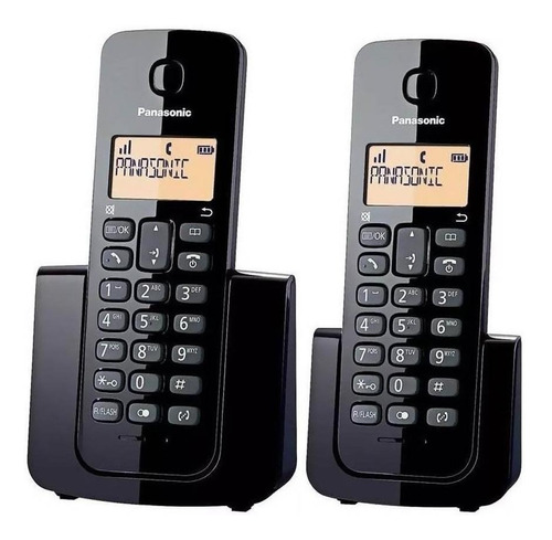 Telefone sem fio Panasonic Duo Black