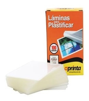 Imagen 1 de 4 de Lamina De Plastificar Carnet 67x98mm 100und 175micro