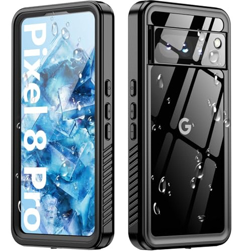 Funda Oterkin Pixel 8 Pro Resistente Agua Y Golpes Negra