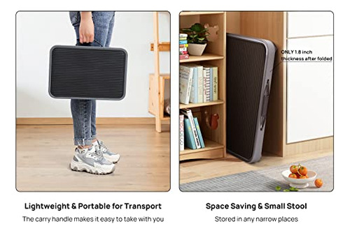Ollieroo Step Stool Portable Lightweight Plegable Escalera D