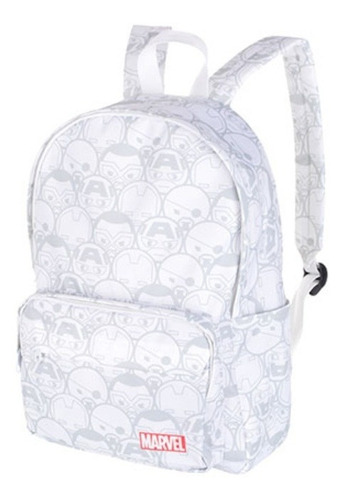 Mochila Marvel Super Heróis Branca - Marvel Miniso Cor Branco