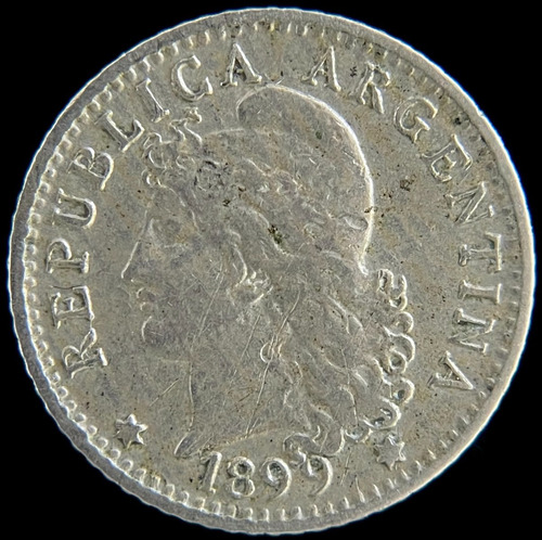 Argentina, 5 Centavos, 1899. Mb