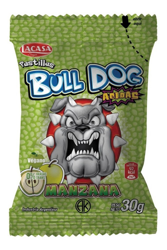 Pastilla Bull Dog - Caja X 12 Unidades - Tutto Dolce