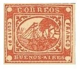 7 Sellos Postales De Buenos Aires 1858-1921