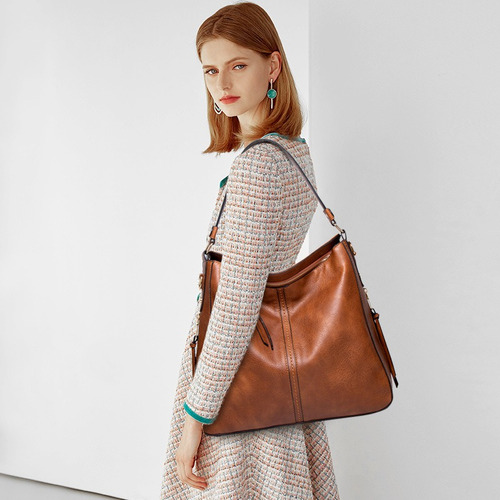 Imagen 5 de 8 de Bolso Femenino Casual De Gran Capacidad Tres Colores Disponi