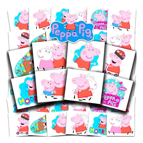 Paquete De Recuerdos De Fiesta Con Tatuajes De Peppa Pig ~ 2