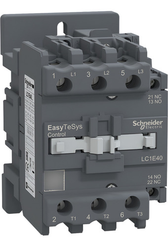 Contactor Fza 40/60a 3p 1na+1nc Bob 220vac Easypact Lc1e40m6