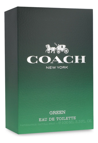 Coach Green Edt 100ml Spray Hombre Original