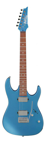 Guitarra Ibanez Grx 120sp de color azul claro metalizado mate, guía para la mano derecha