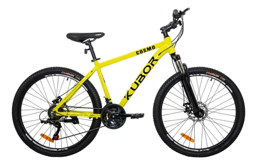 Bicicleta Mountain Bike Kubor Cosmo Rodada 26 Cuadro M Color Amar...