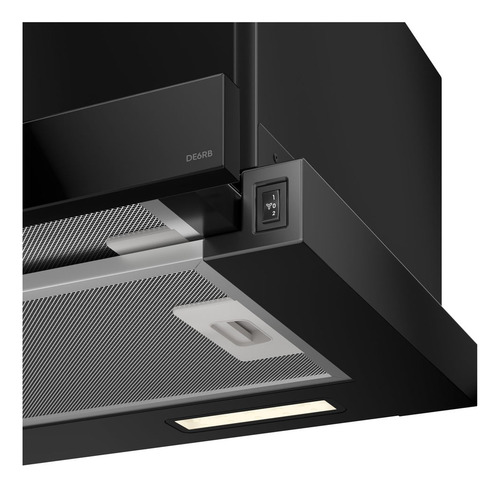 Depurador De Ar Electrolux 60cm Retrátil Preto Luz Led De6r