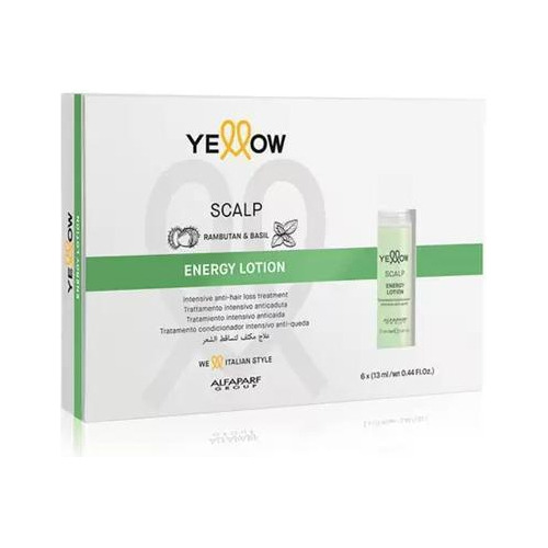 Ampola De Antiqueda Yellow Scalp Energy Lotion 6x13ml