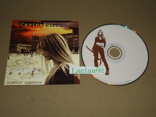 Carina Ricco Sueños Urbanos 1997 Emi Cd Autografiado 2