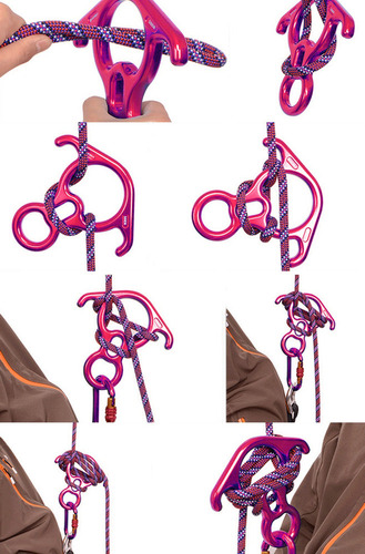 Figura De Aleación 8 Cuerda De Anillo Descensor Para