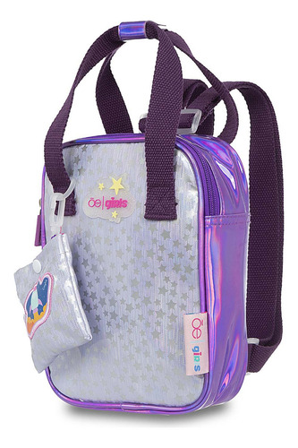 Mochila Cloe Estrella Para Niña Con Monedero Color Lila