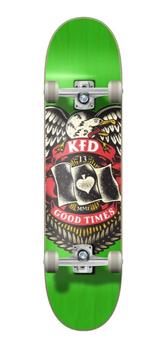 Skate Kfd Badge Completo 8  Grn Completo +envio Openboxstore