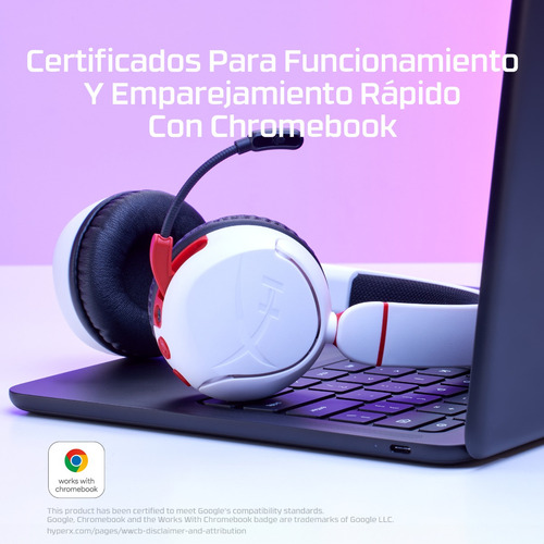 Audifonos Hp Cloud Mini Wireless Hyperx Blanco