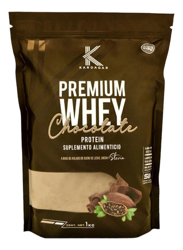 Proteina Kardagar Premium Whey Chocolate Endulzado Stevia 1 