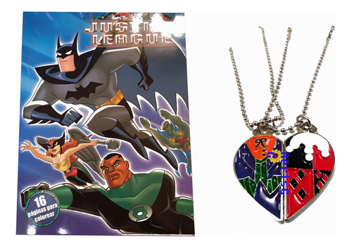 Arg Batman Libro De Colorear +collar Parejas Batman Joker Q