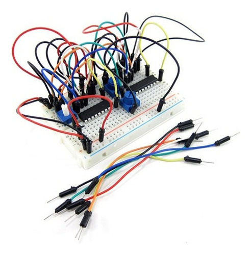 Kit 2x Protoboard Breadboard 400 Points Arduino Prototipage